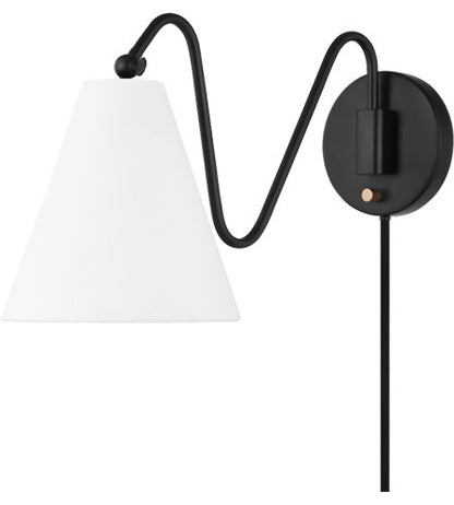 Mitzi 1 Light Portable Wall Sconce in Soft Black HL699101-SBK