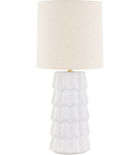 Mitzi Lighting Maisie 1 Light Table Lamp in Aged Brass HL712201-AGB/CTW