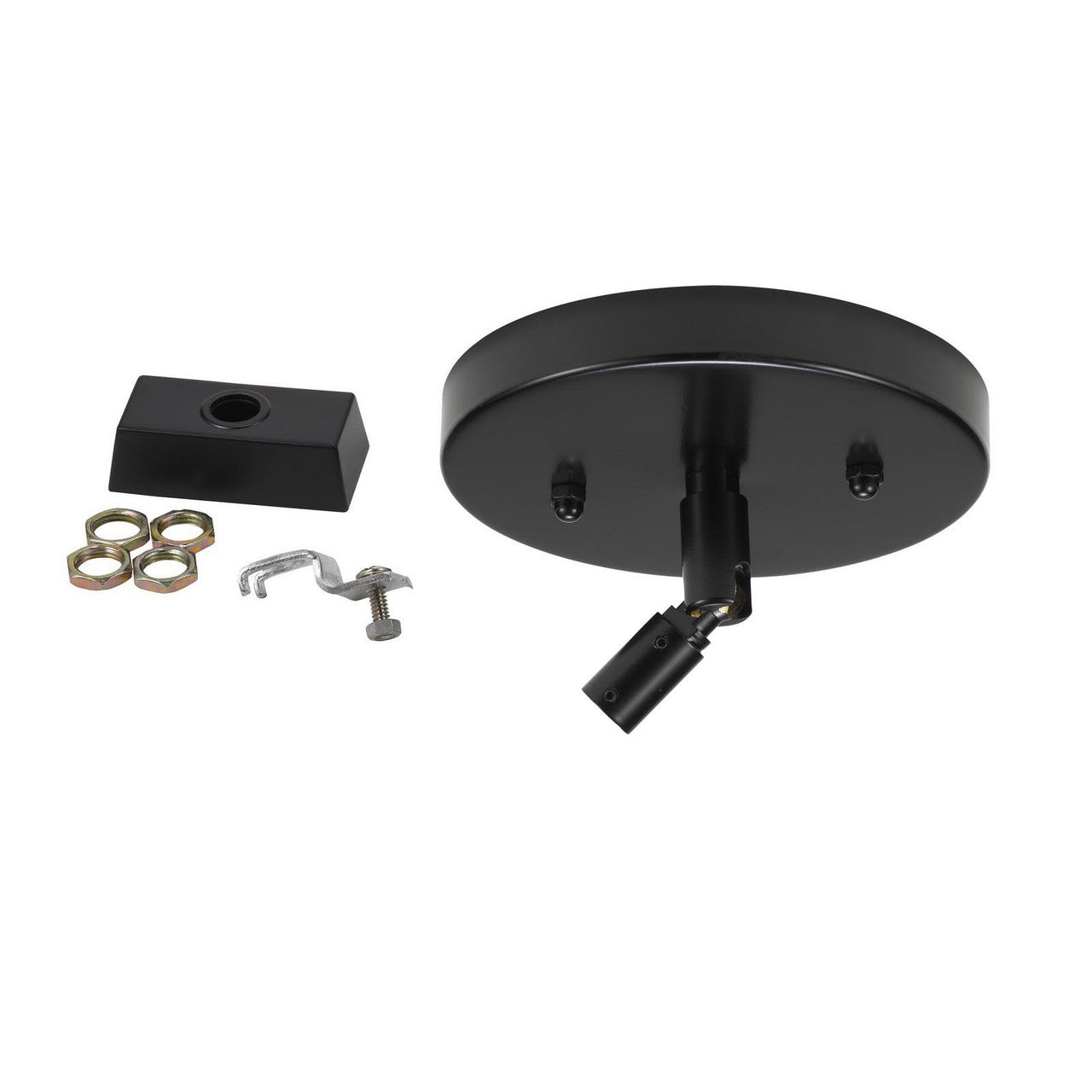 CAL Lighting Drop Ceiling Swival Joint Top Plate Black HT-294-S-TP-BK