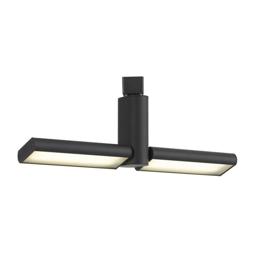 CAL Lighting Dimmable 35W intergrated LED Track Fixture. Lumen 2850, 4000K Black HT-634-2-BK