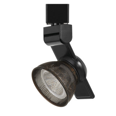 CAL Lighting 12W Dimmable integrated LED Track Fixture, 750 Lumen, 90 CRI Black HT-999BK-MESHRU