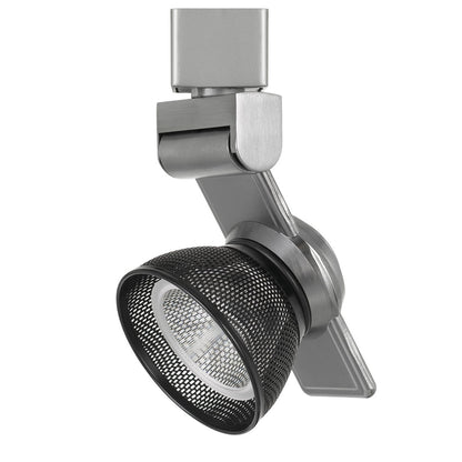 CAL Lighting 12W Dimmable integrated LED Track Fixture, 750 Lumen, 90 CRI Brushed Steel HT-999BS-MESHBK