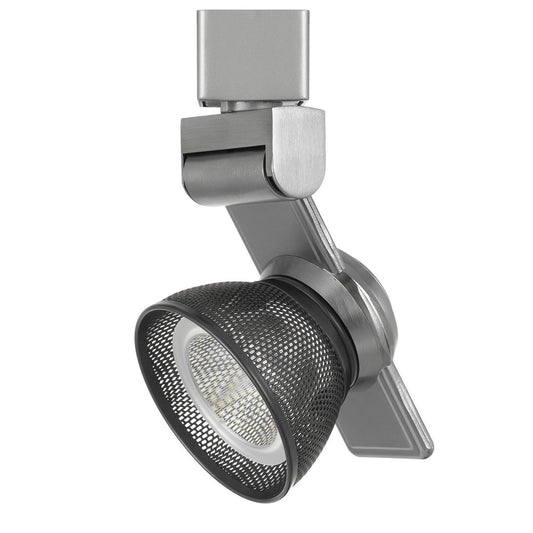 CAL Lighting 12W Dimmable integrated LED Track Fixture, 750 Lumen, 90 CRI Brushed Steel HT-999BS-MESHDB