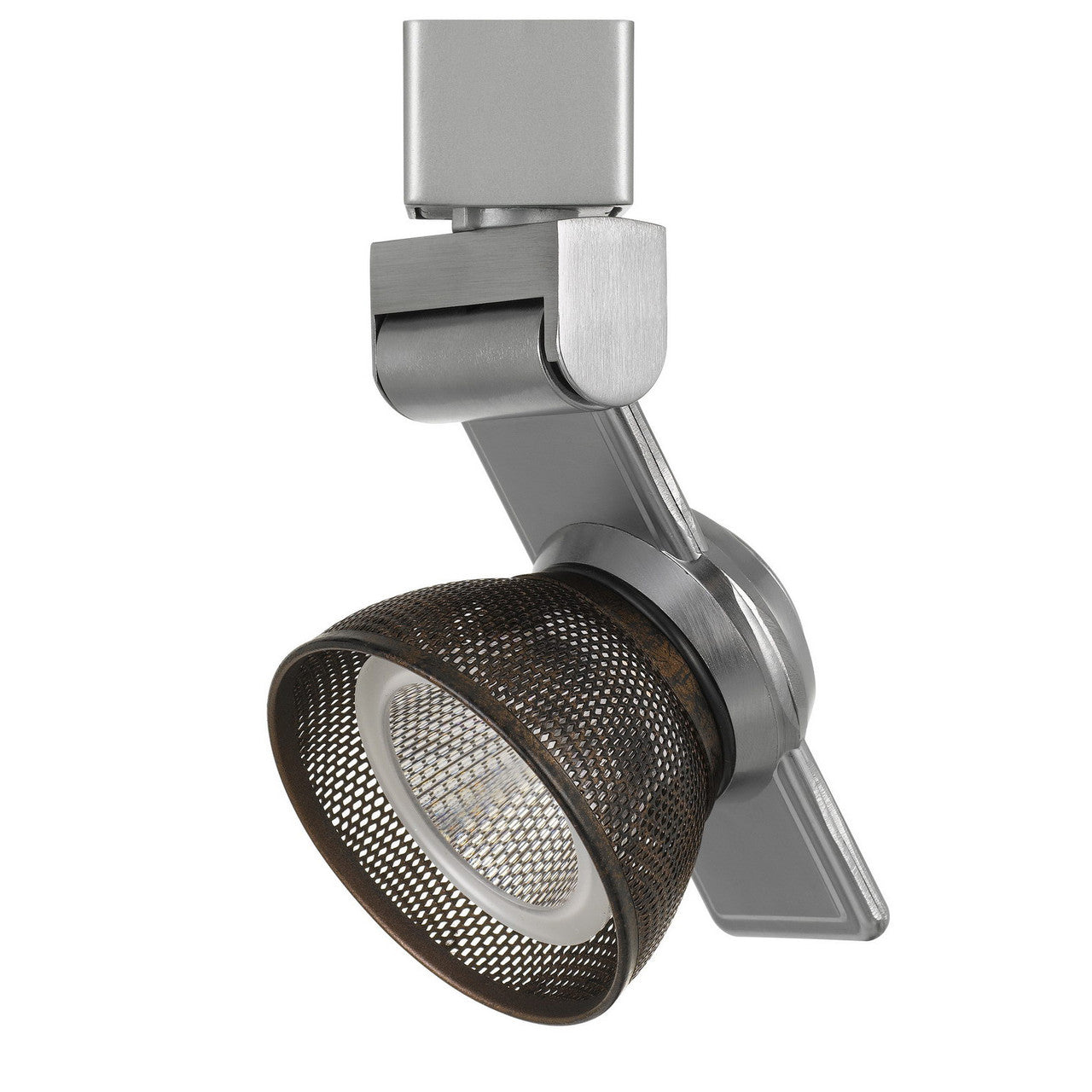 CAL Lighting 12W Dimmable integrated LED Track Fixture, 750 Lumen, 90 CRI Brushed Steel HT-999BS-MESHRU