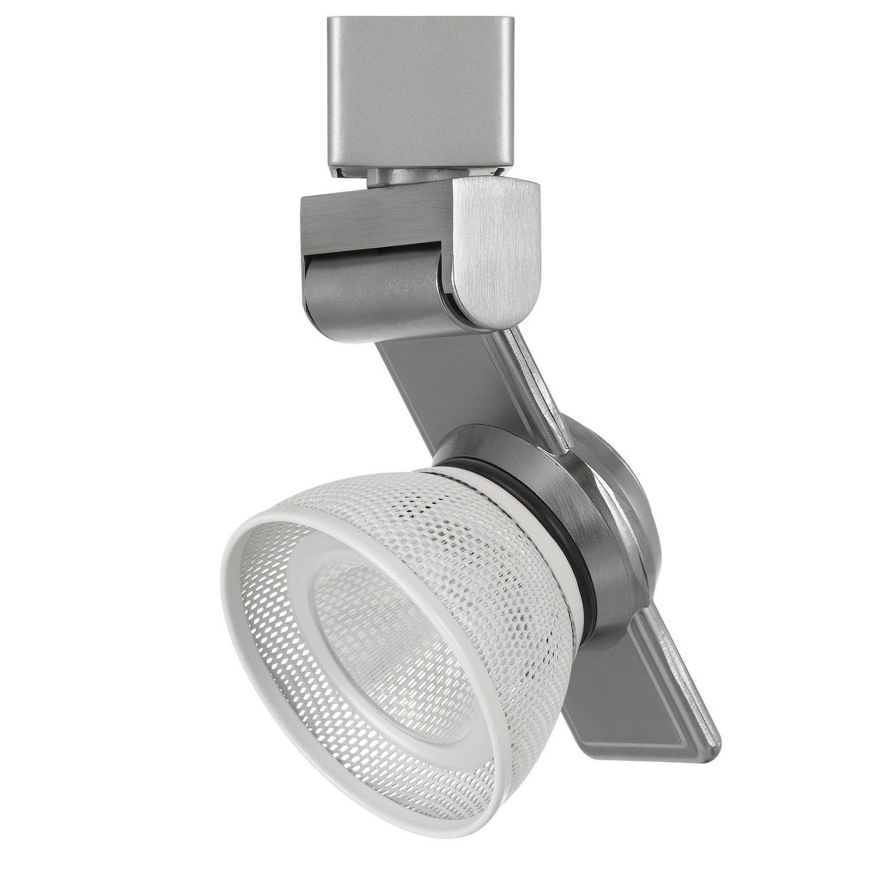 CAL Lighting 12W Dimmable integrated LED Track Fixture, 750 Lumen, 90 CRI Brushed Steel HT-999BS-MESHWH