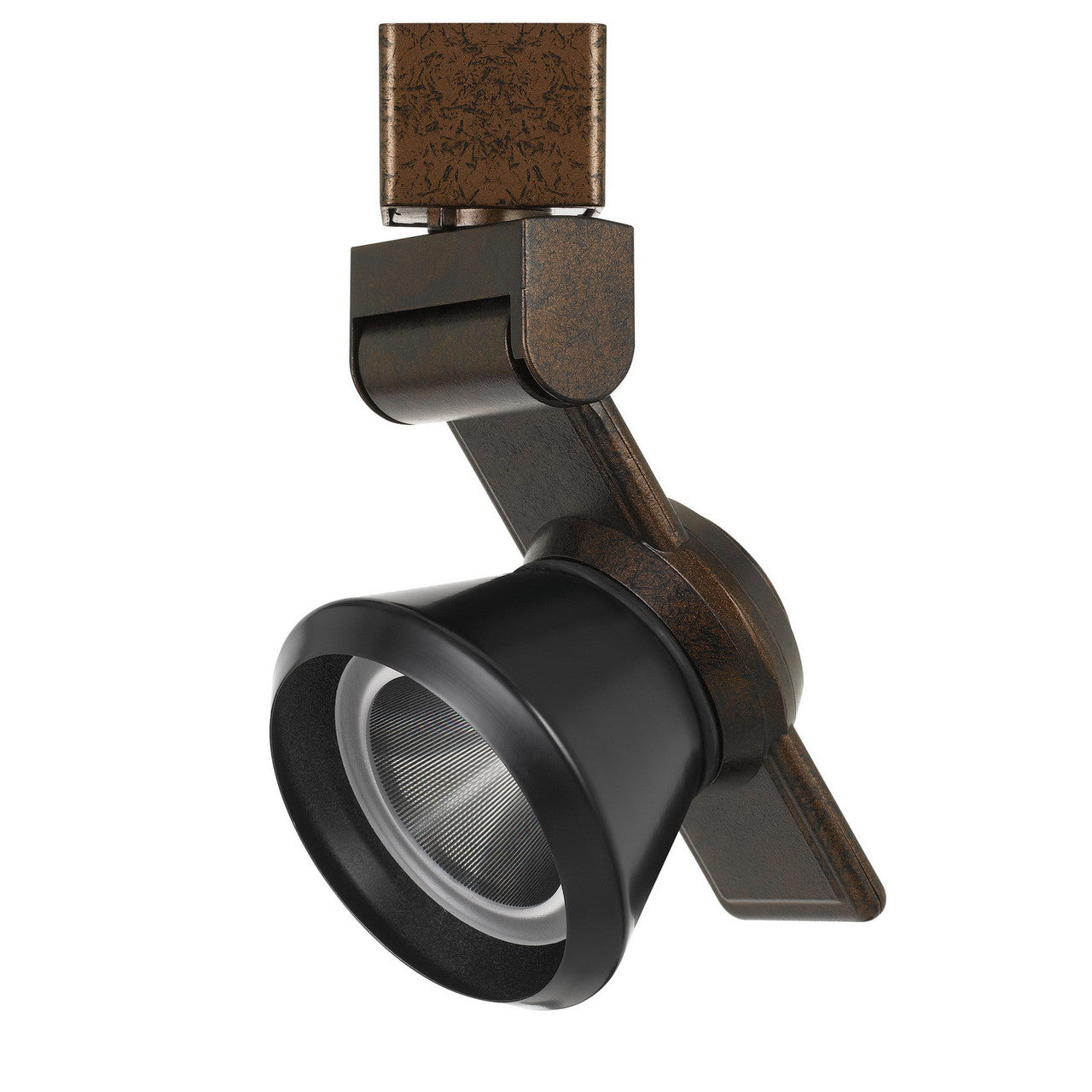 CAL Lighting 12W Dimmable integrated LED Track Fixture, 750 Lumen, 90 CRI Rust HT-999RU-CONEBK