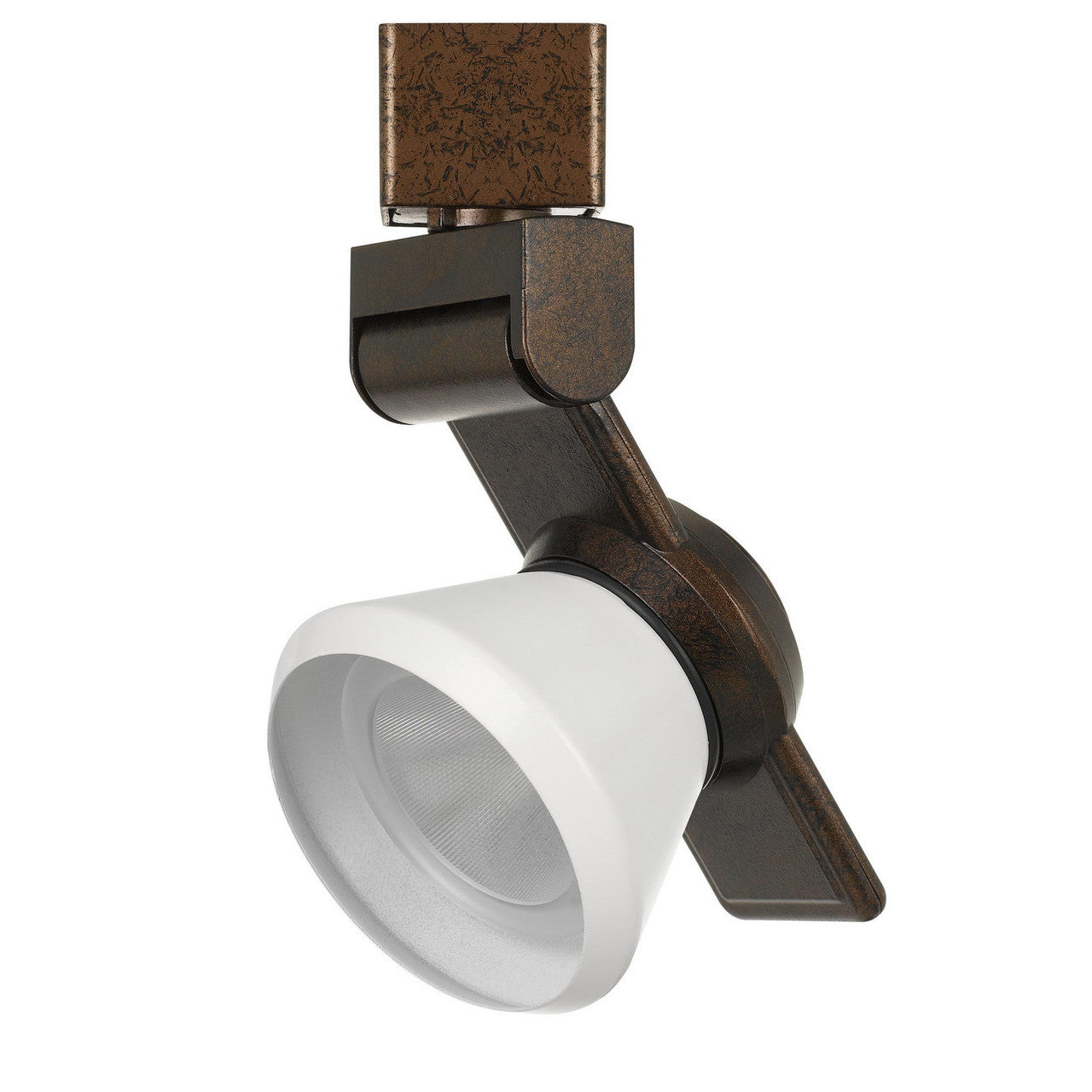 CAL Lighting 12W Dimmable integrated LED Track Fixture, 750 Lumen, 90 CRI Rust HT-999RU-CONEWH