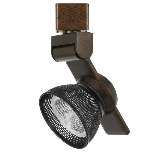 CAL Lighting 12W Dimmable integrated LED Track Fixture, 750 Lumen, 90 CRI Rust HT-999RU-MESHBK