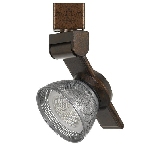 CAL Lighting 12W Dimmable integrated LED Track Fixture, 750 Lumen, 90 CRI Rust HT-999RU-MESHBS