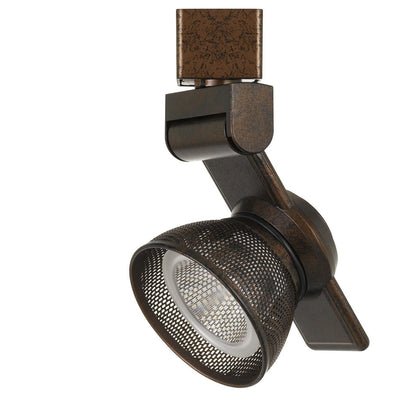 CAL Lighting 12W Dimmable integrated LED Track Fixture, 750 Lumen, 90 CRI Rust HT-999RU-MESHRU