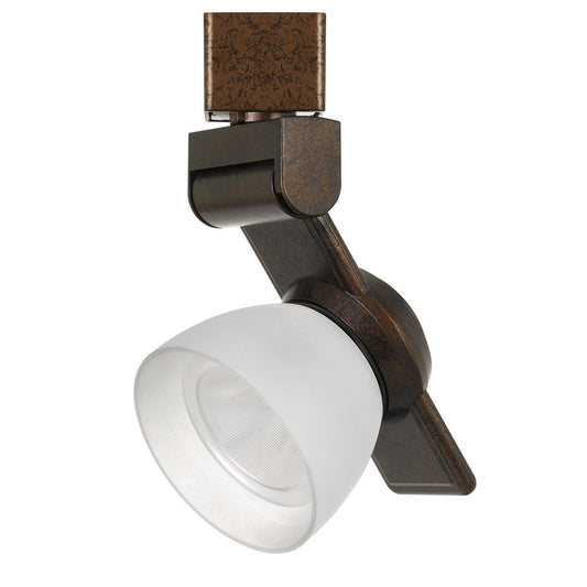 CAL Lighting 12W Dimmable integrated LED Track Fixture, 750 Lumen, 90 CRI Rust HT-999RU-WHTFRO