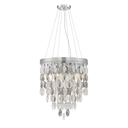 Crystorama Hudson 9 Light Polished Chrome Chandelier HUD-A2219-CH