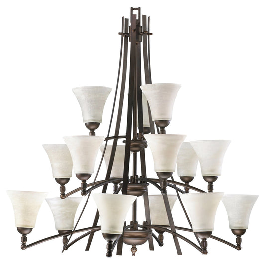 Quorum Aspen chandelier in Oiled Bronze IBS-157