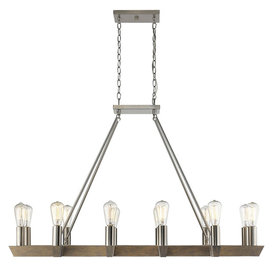 Acclaim Lighting Finnick 12-Light Satin Nickel Chandelier in Satin Nickel IN11061SN