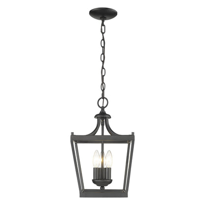 Acclaim Lighting Kennedy 3-Light Matte Black Pendant in Matte Black IN11132BK