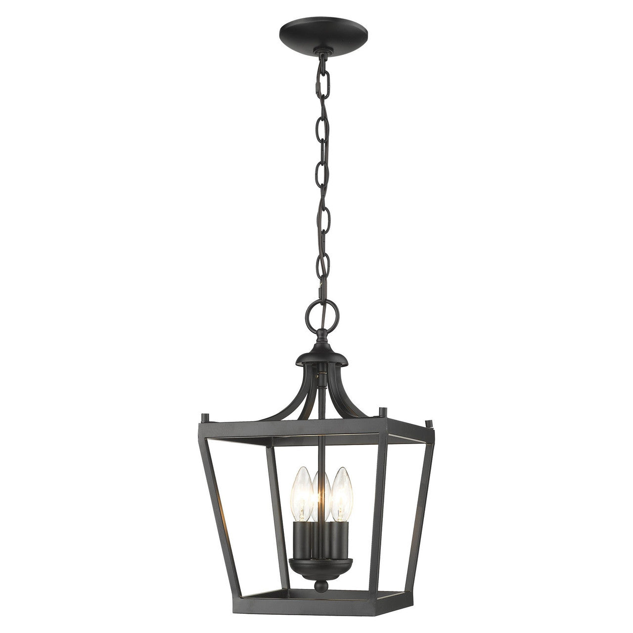 Acclaim Lighting Kennedy 3-Light Matte Black Pendant in Matte Black IN11132BK