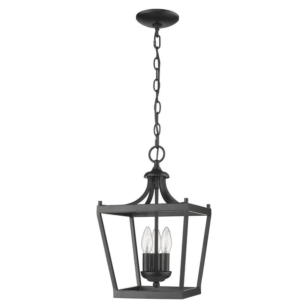 Acclaim Lighting Kennedy 3-Light Matte Black Pendant in Matte Black IN11132BK