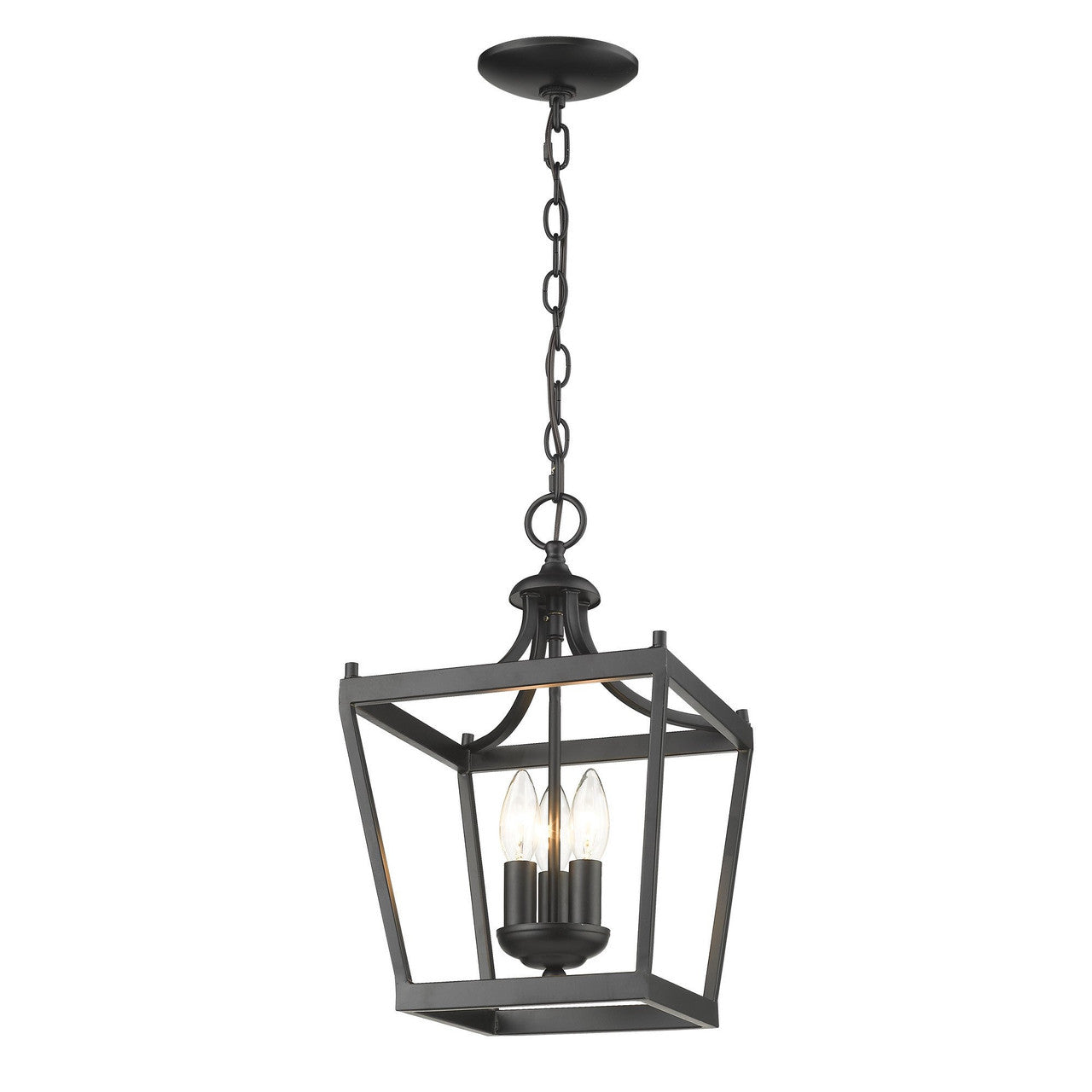 Acclaim Lighting Kennedy 3-Light Matte Black Pendant in Matte Black IN11132BK