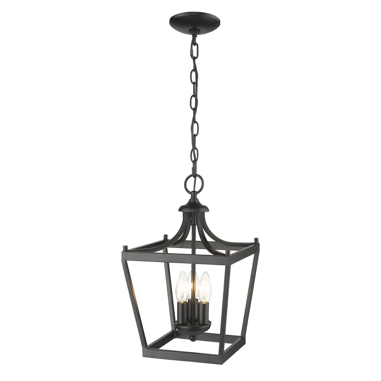 Acclaim Lighting Kennedy 3-Light Matte Black Pendant in Matte Black IN11132BK