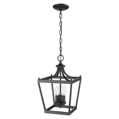 Acclaim Lighting Kennedy 3-Light Matte Black Pendant in Matte Black IN11132BK