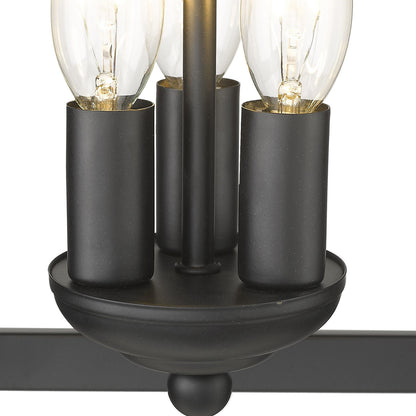 Acclaim Lighting Kennedy 3-Light Matte Black Pendant in Matte Black IN11132BK