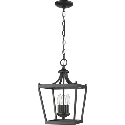 Acclaim Lighting Kennedy 3-Light Matte Black Pendant in Matte Black IN11132BK