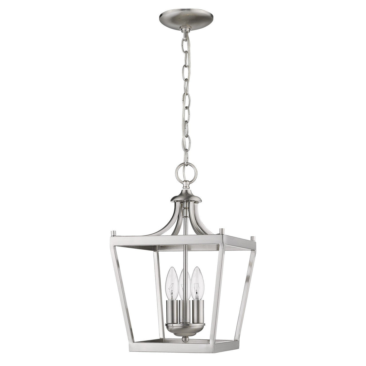 Acclaim Lighting Kennedy 3-Light Satin Nickel Pendant in Satin Nickel IN11132SN