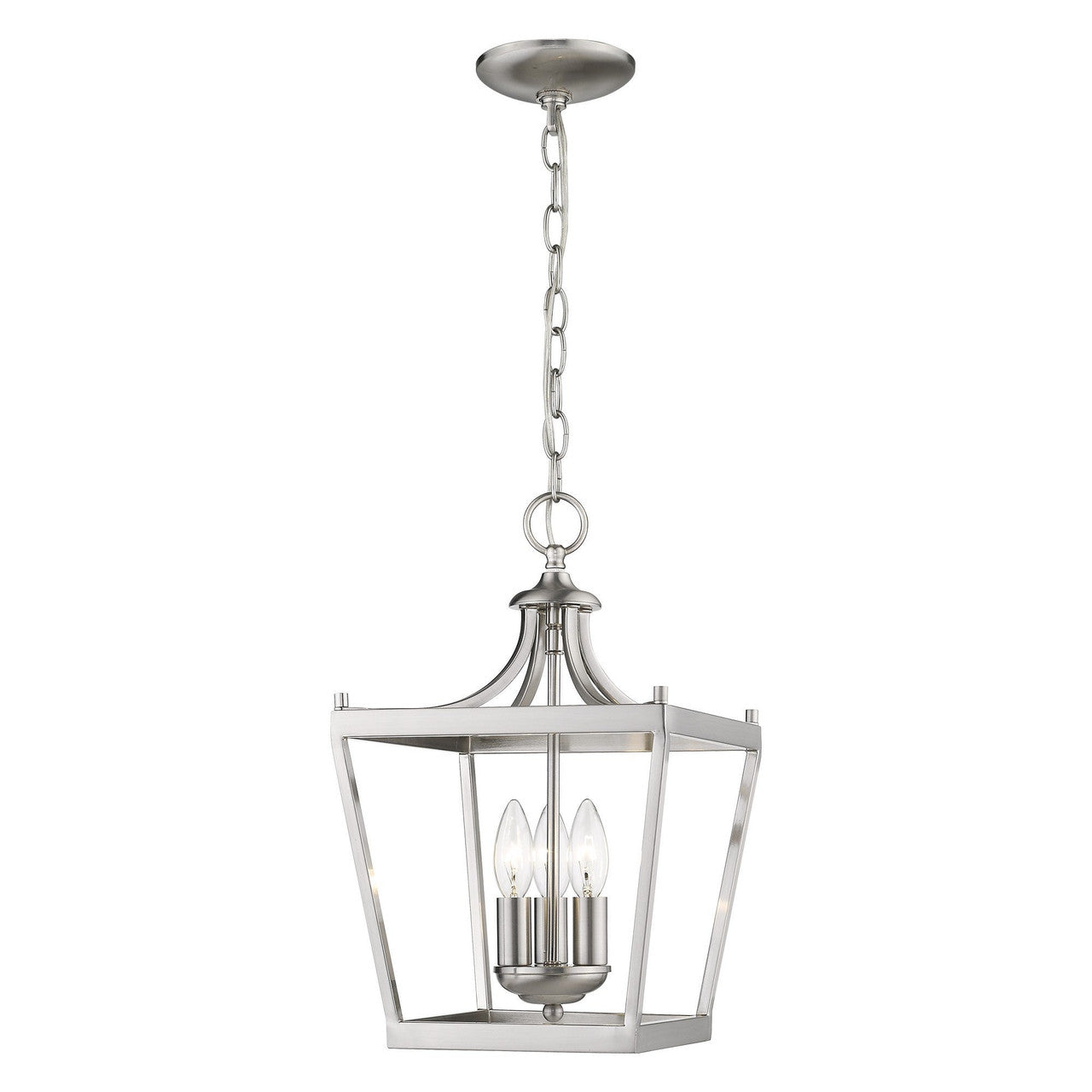 Acclaim Lighting Kennedy 3-Light Satin Nickel Pendant in Satin Nickel IN11132SN