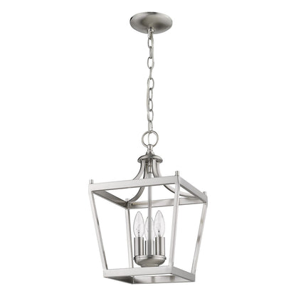 Acclaim Lighting Kennedy 3-Light Satin Nickel Pendant in Satin Nickel IN11132SN