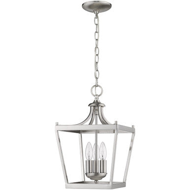 Acclaim Lighting Kennedy 3-Light Satin Nickel Pendant in Satin Nickel IN11132SN