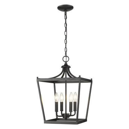 Acclaim Lighting Kennedy 4-Light Matte Black Pendant in Matte Black IN11133BK