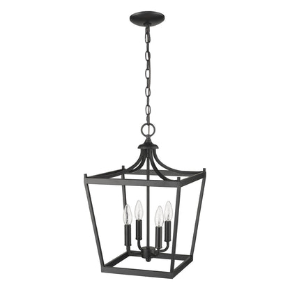 Acclaim Lighting Kennedy 4-Light Matte Black Pendant in Matte Black IN11133BK