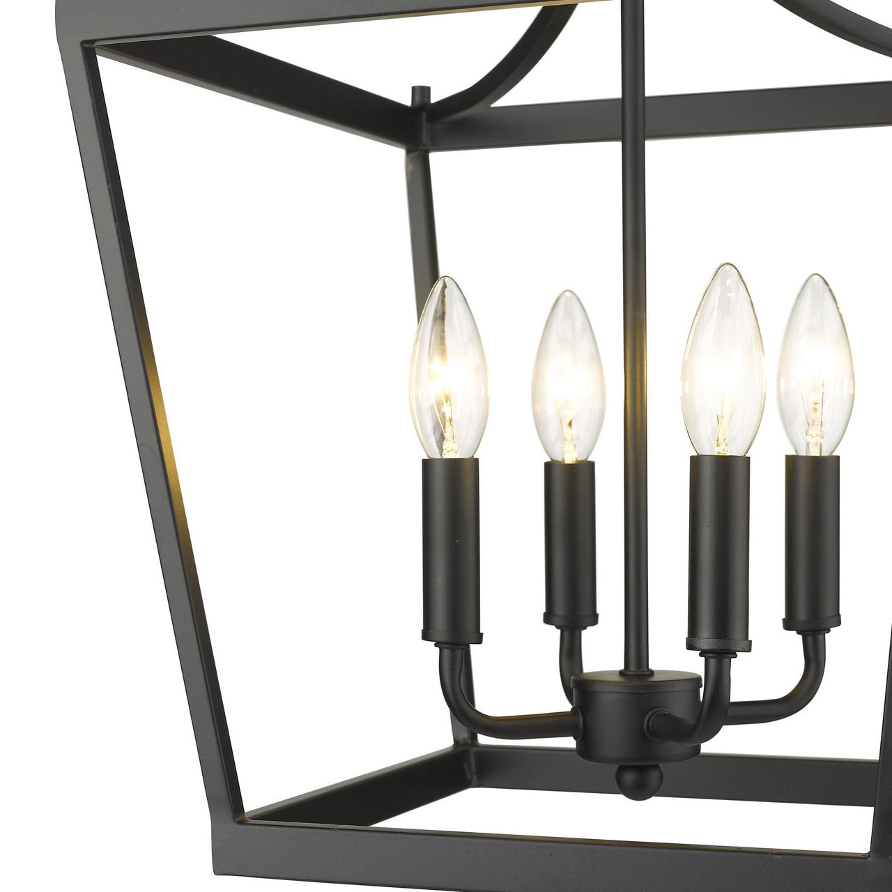 Acclaim Lighting Kennedy 4-Light Matte Black Pendant in Matte Black IN11133BK