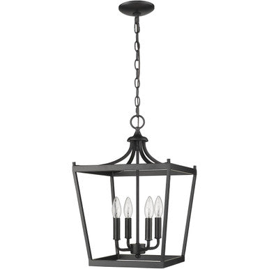 Acclaim Lighting Kennedy 4-Light Matte Black Pendant in Matte Black IN11133BK