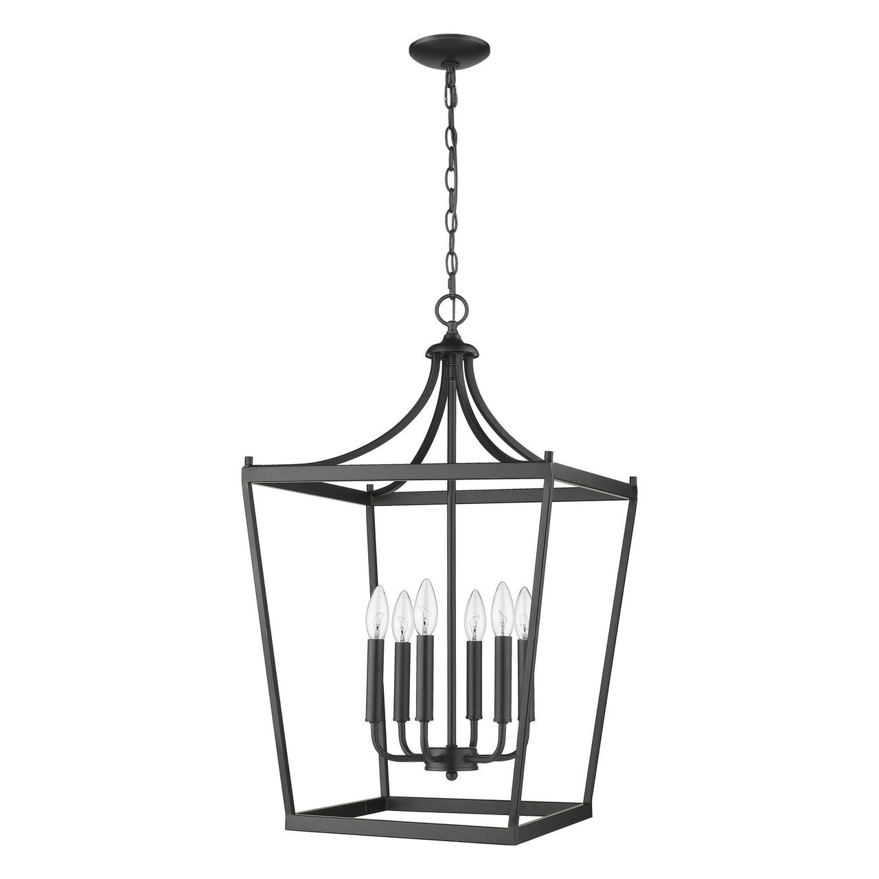 Acclaim Lighting Kennedy 6-Light Matte Black Pendant in Matte Black IN11134BK