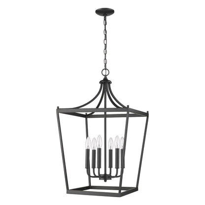 Acclaim Lighting Kennedy 6-Light Matte Black Pendant in Matte Black IN11134BK