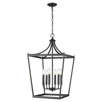 Acclaim Lighting Kennedy 6-Light Matte Black Pendant in Matte Black IN11134BK