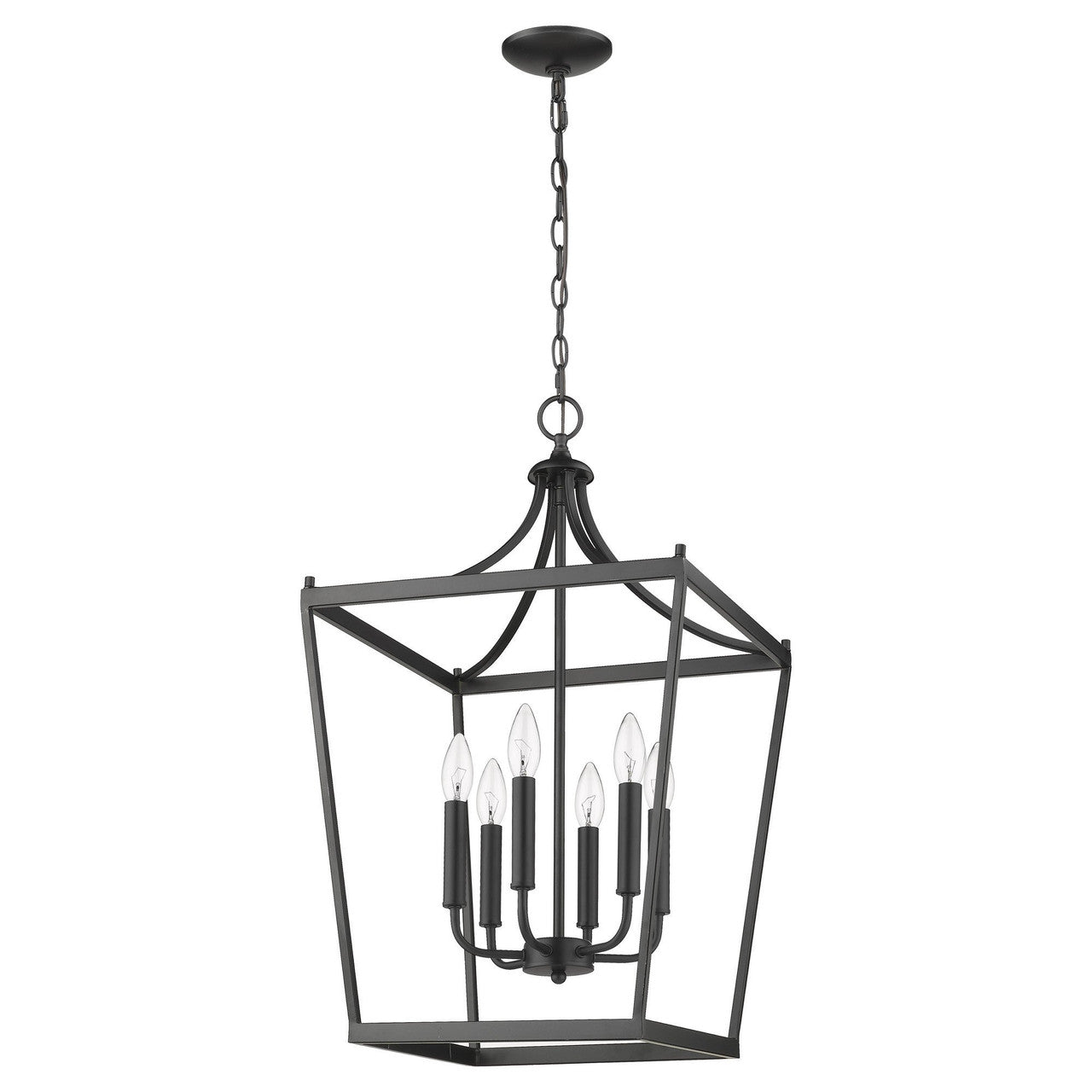 Acclaim Lighting Kennedy 6-Light Matte Black Pendant in Matte Black IN11134BK