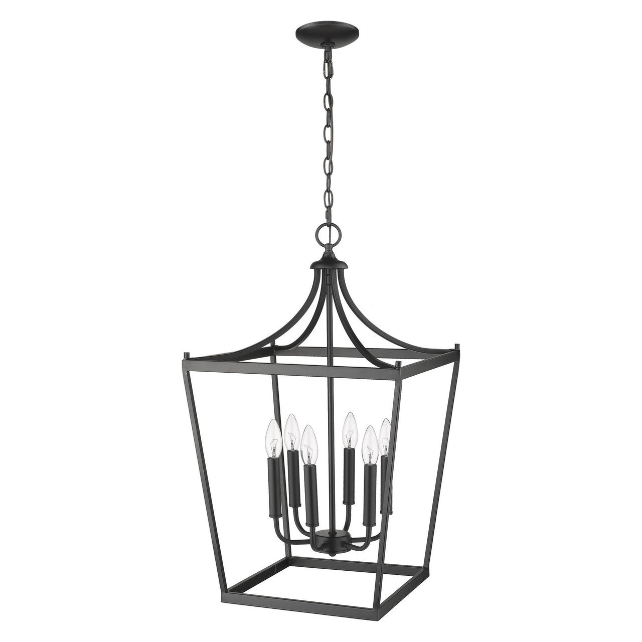 Acclaim Lighting Kennedy 6-Light Matte Black Pendant in Matte Black IN11134BK