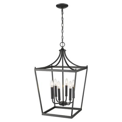 Acclaim Lighting Kennedy 6-Light Matte Black Pendant in Matte Black IN11134BK