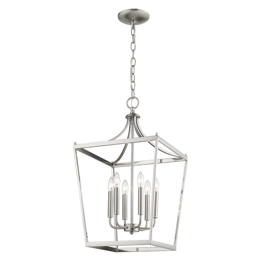 Acclaim Lighting Kennedy 6-Light Satin Nickel Pendant in Satin Nickel IN11134SN