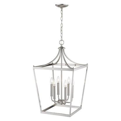 Acclaim Lighting Kennedy 6-Light Satin Nickel Pendant in Satin Nickel IN11134SN