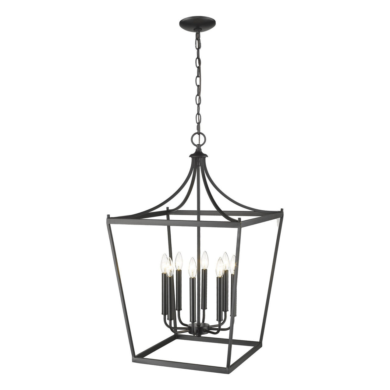 Acclaim Lighting Kennedy 8-Light Matte Black Pendant in Matte Black IN11135BK