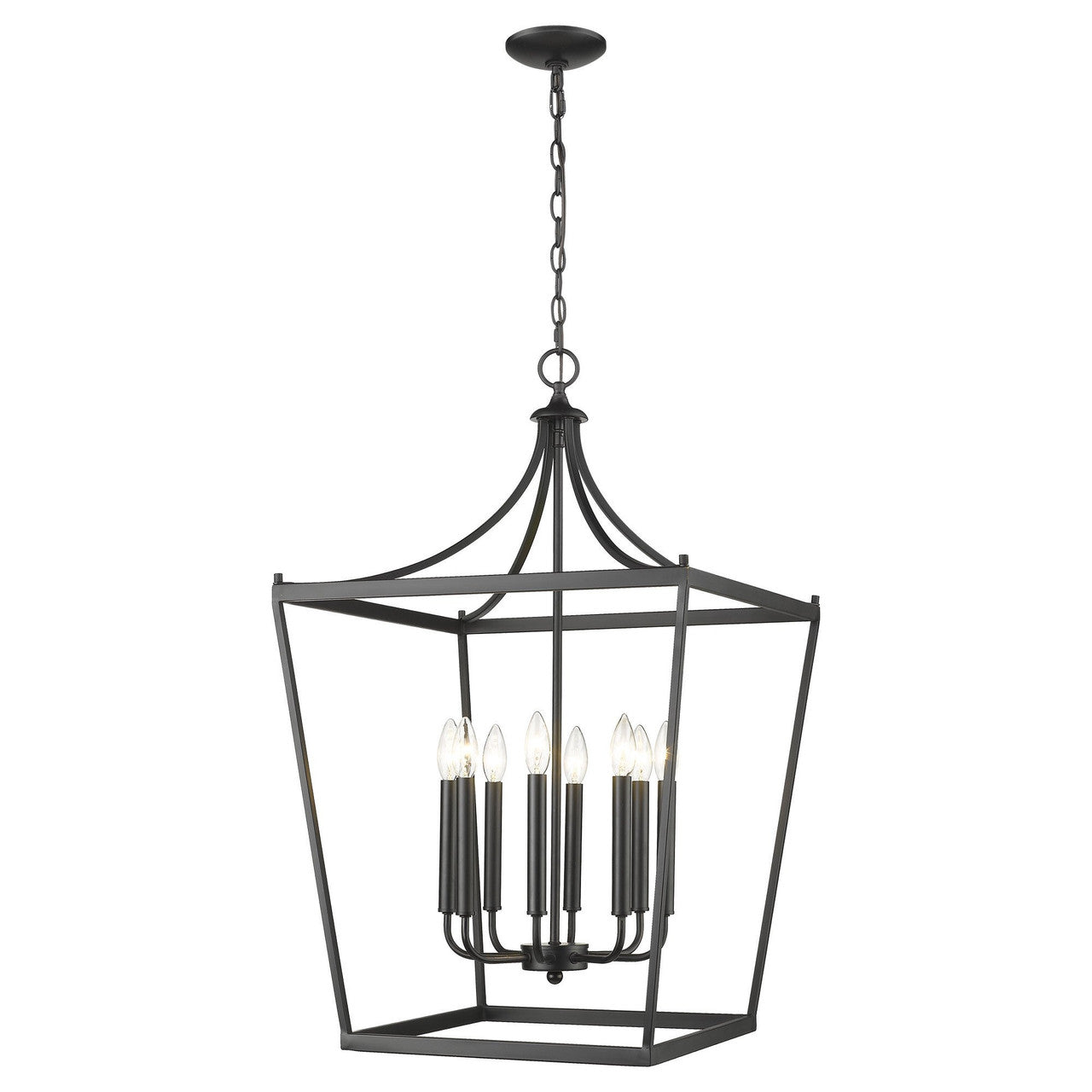 Acclaim Lighting Kennedy 8-Light Matte Black Pendant in Matte Black IN11135BK