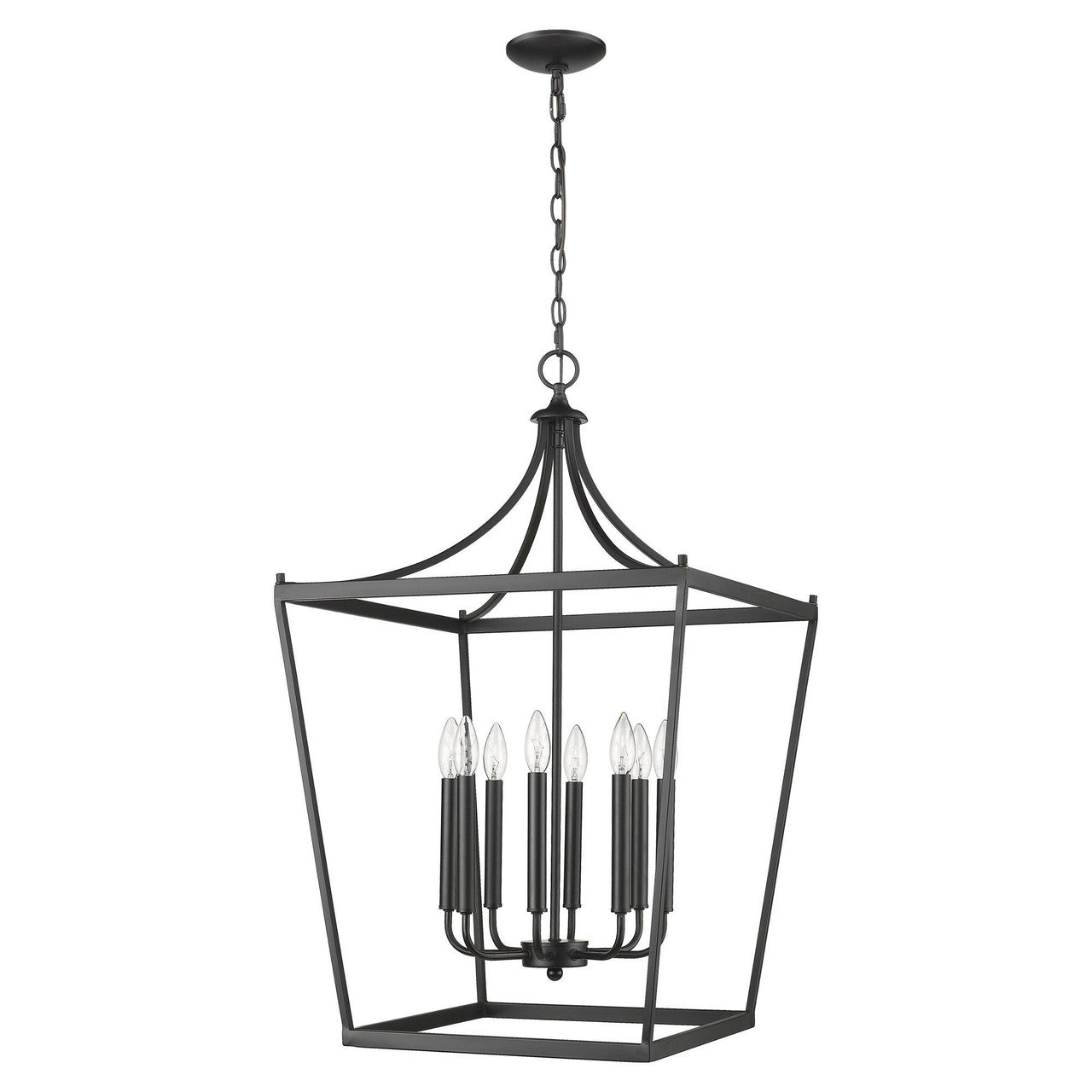 Acclaim Lighting Kennedy 8-Light Matte Black Pendant in Matte Black IN11135BK