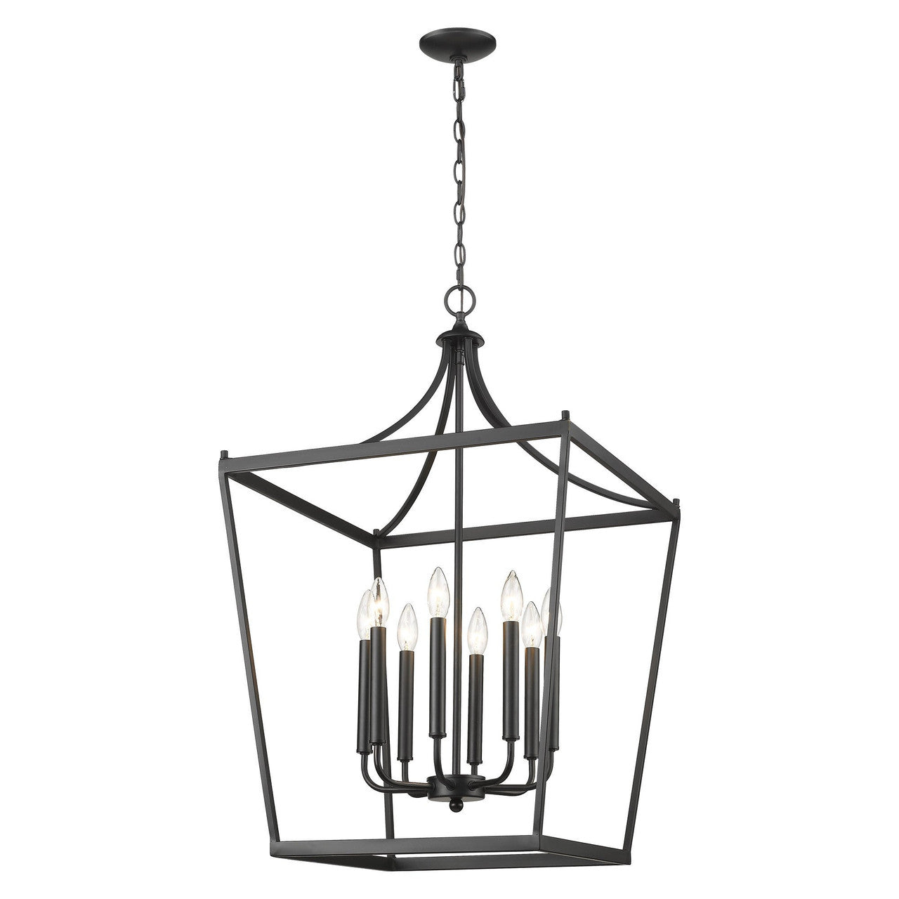 Acclaim Lighting Kennedy 8-Light Matte Black Pendant in Matte Black IN11135BK