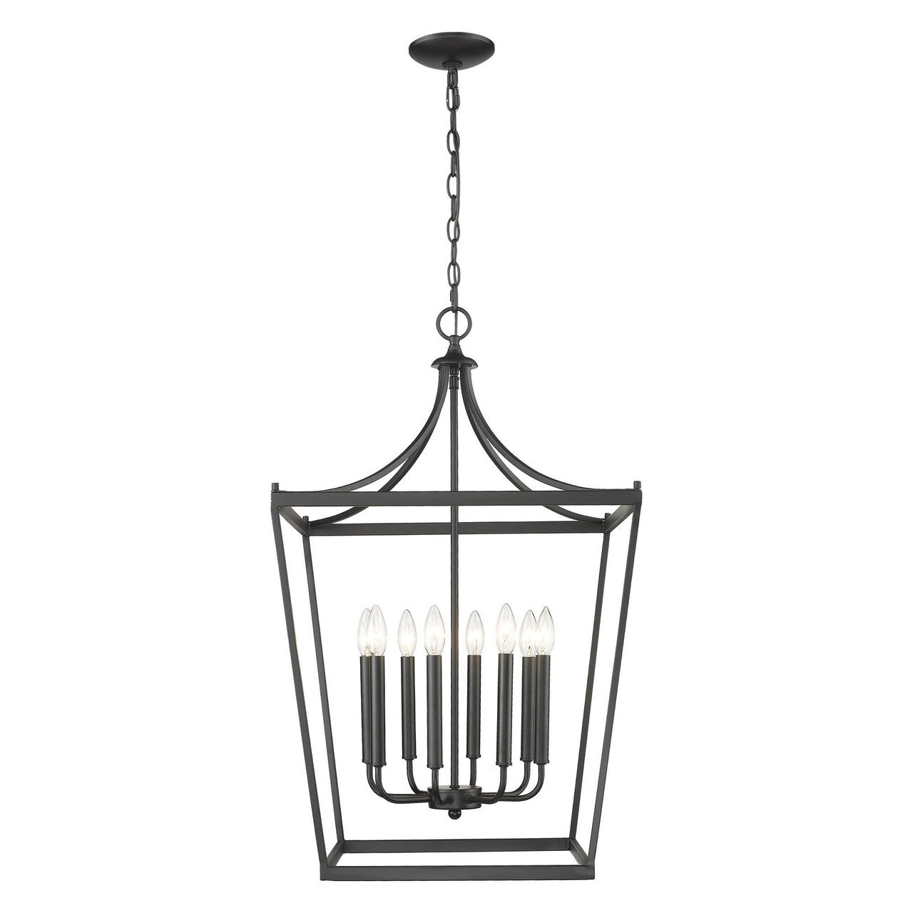 Acclaim Lighting Kennedy 8-Light Matte Black Pendant in Matte Black IN11135BK