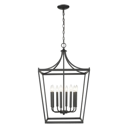 Acclaim Lighting Kennedy 8-Light Matte Black Pendant in Matte Black IN11135BK