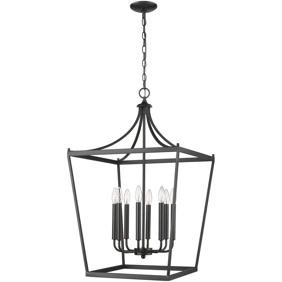 Acclaim Lighting Kennedy 8-Light Matte Black Pendant in Matte Black IN11135BK