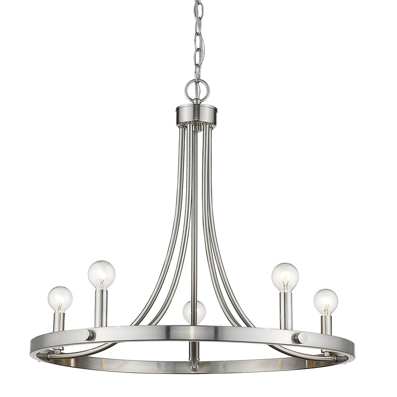 Acclaim Lighting Sawyer 5-Light Satin Nickel Chandelier in Satin Nickel IN11150SN